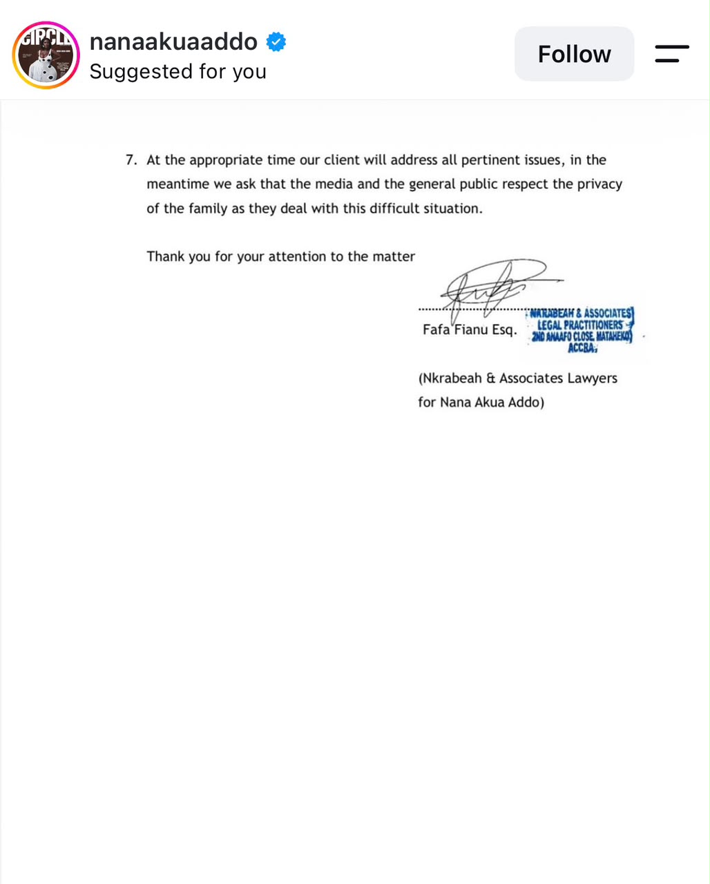 The videos were leaked without my consent - Actress Nana Akua Addo reacts to viral domestic v!olence videos, says police have commenced investigation into the ass@ult